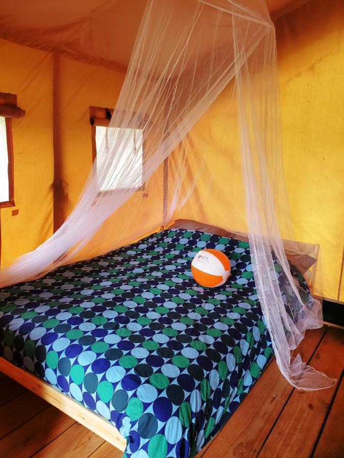 Safaritent vakantiepark de Bergen Wanroij Buitenkant foto